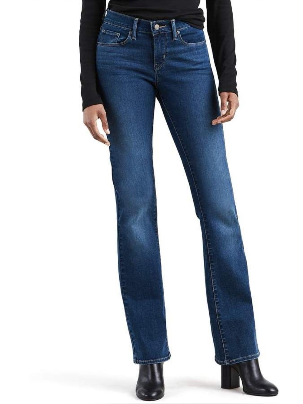 Levi’s Women’s Mid Rise 529 Curvy Bootcut Jeans Sz 32